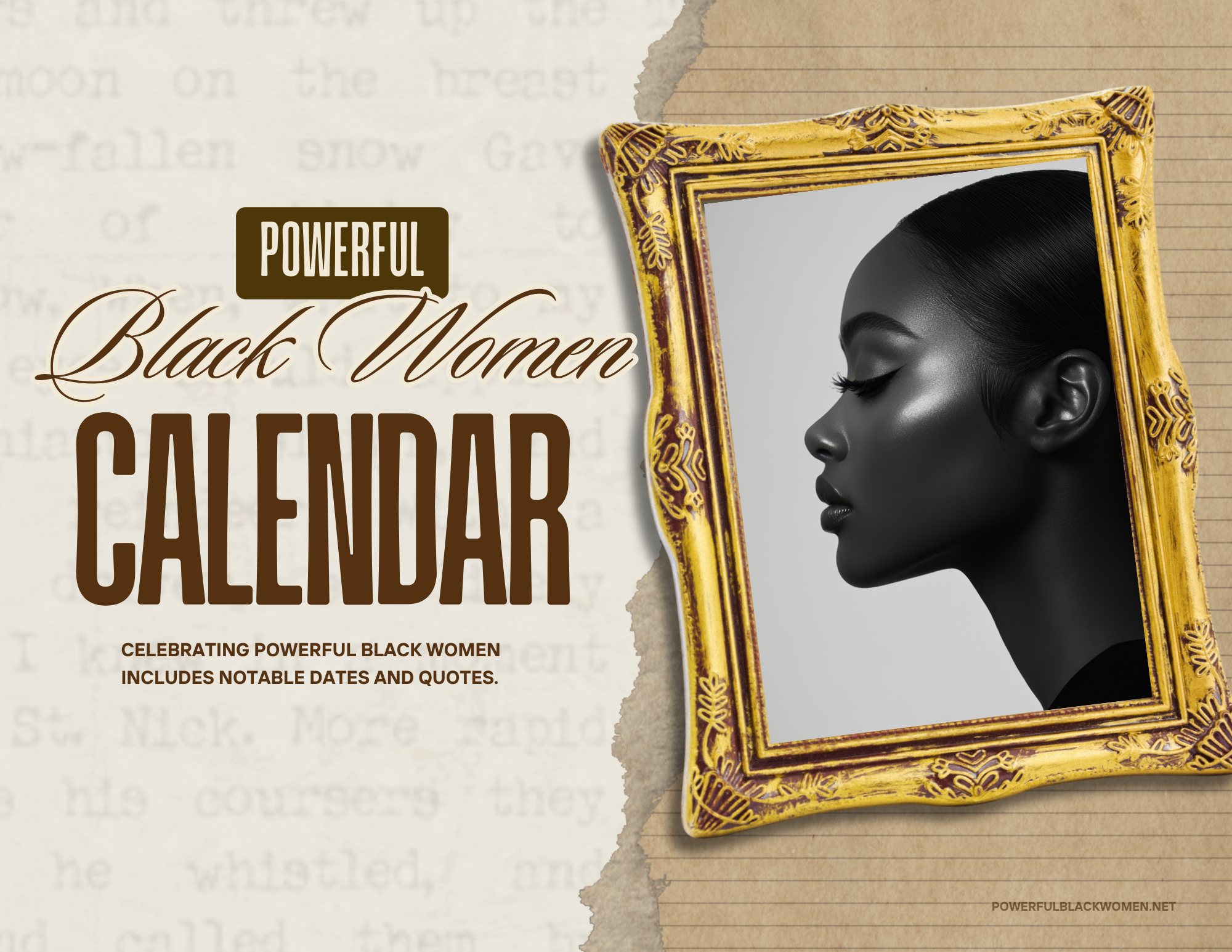 Powerful Black Women Calendar Cover